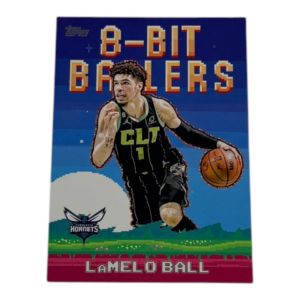 2025 Topps 8-Bit Ballers LaMelo Ball 8B-17 Charlotte‎ Hornets Basketball Card